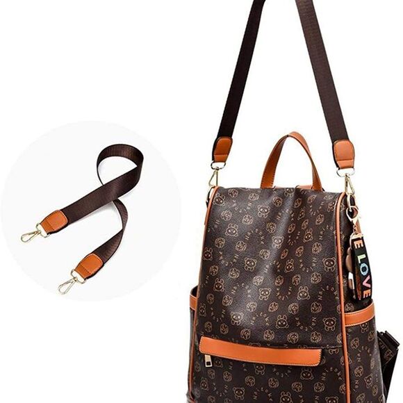Tammy Women Backpack PU- BROWN main image 8